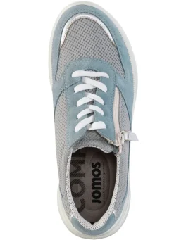 Outlet Schnürschuh aus Meshmaterial und Veloursleder Damen Sneaker & Sportschuhe|Schnürschuhe