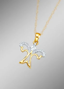 Schutzengel-Anhänger mit 15 Diamanten Damen Anhänger