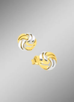 Hot Süße Ohrstecker in Bicolor Damen Ohrschmuck