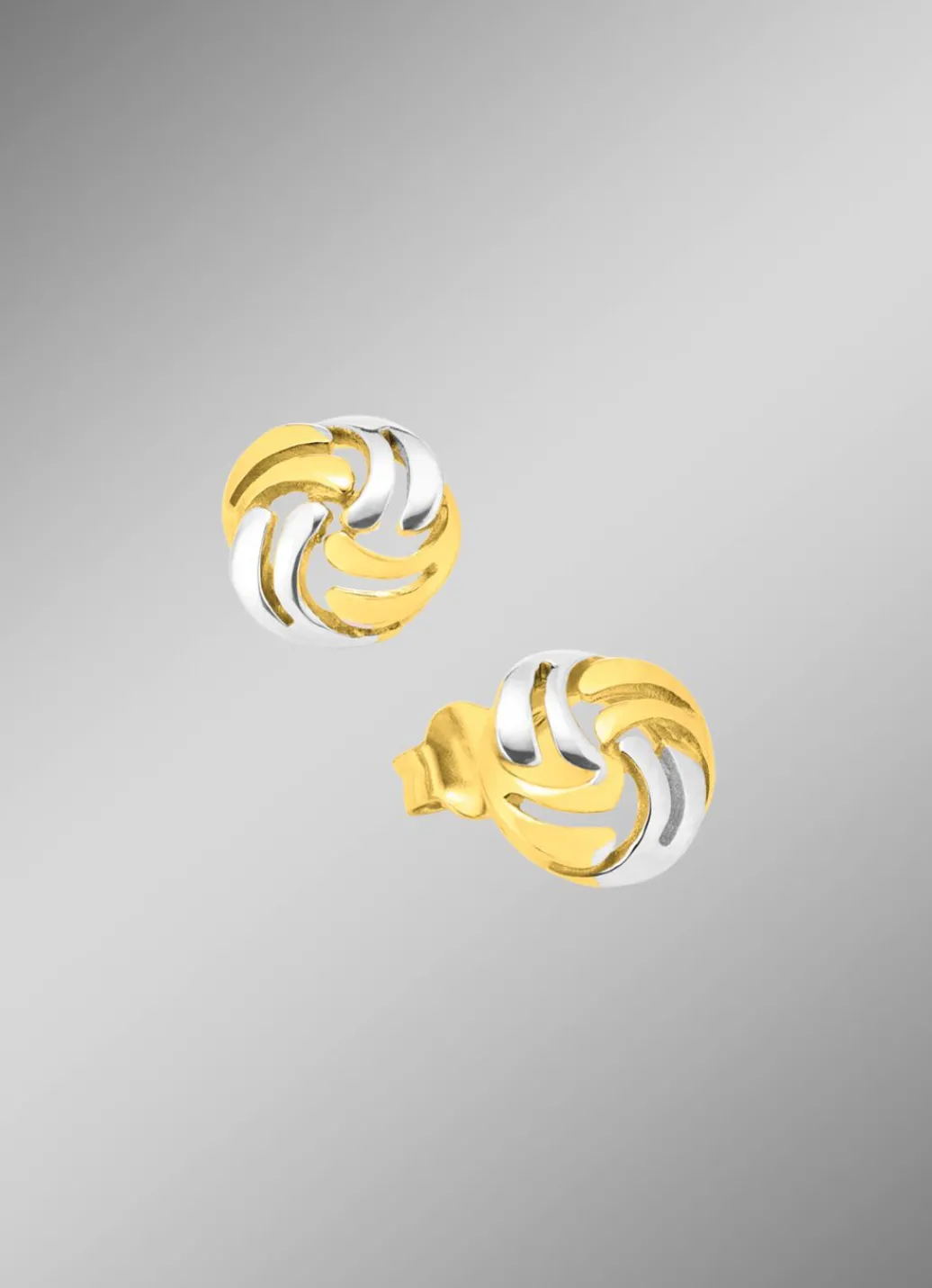 Hot Süße Ohrstecker in Bicolor Damen Ohrschmuck