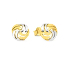 Hot Süße Ohrstecker in Bicolor Damen Ohrschmuck