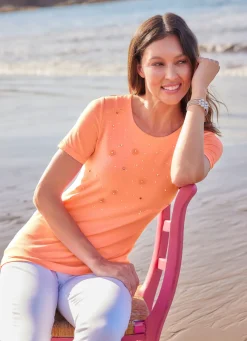 Damen Mona Kurzarm<Shirt in 2 Farben