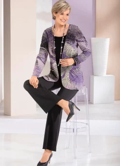 Outlet Shirt in Jacken-Optik Damen Langarm