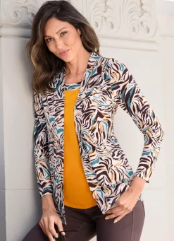 Outlet Shirt in Jackenoptik Damen Langarm