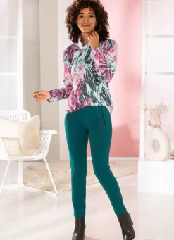 Outlet Shirt in weichem Feinjersey Damen Langarm