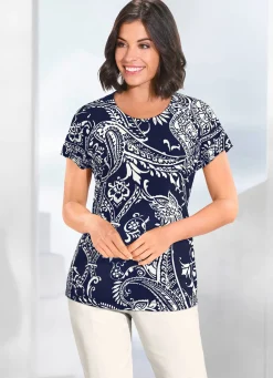 Damen Mona Kurzarm<Shirt mit farbbrillantem Druck