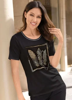 Damen Mona Kurzarm<Shirt mit Flatlocknaht