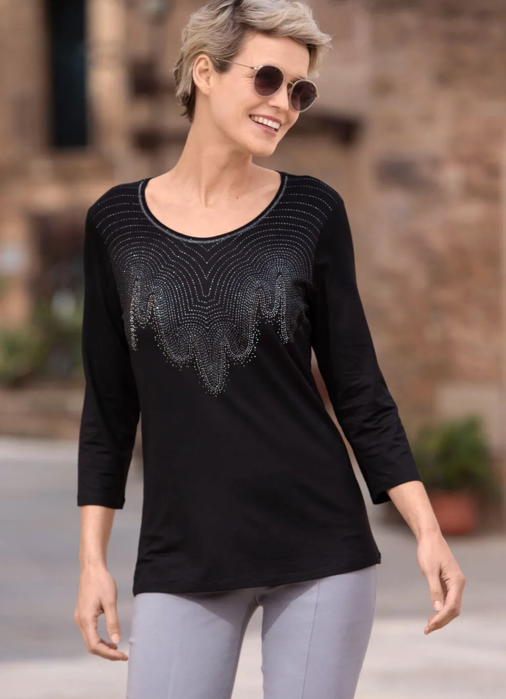 Damen Mona Kurzarm<Shirt mit Flatlock-Naht