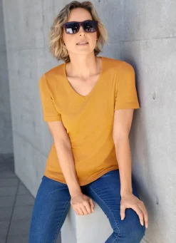 Damen Mona Kurzarm|Basics<Shirt mit hohem Tragekomfort in 10 Farben