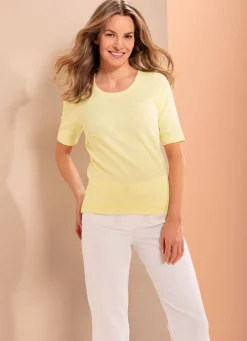 Damen Mona Kurzarm<Shirt mit kurzen Ärmeln