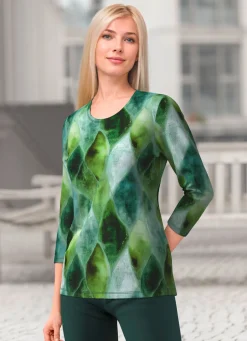 Online Shirt mit 3/4-langen Ärmel Damen Langarm