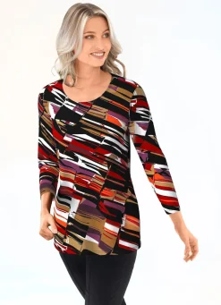 Damen Mona Kurzarm<Shirt mit 3/4-langen Ärmeln