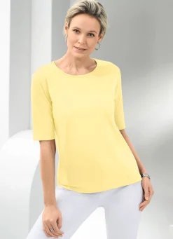 Damen Mona Kurzarm<Shirt mit rundem Halsausschnitt in 10 Farben
