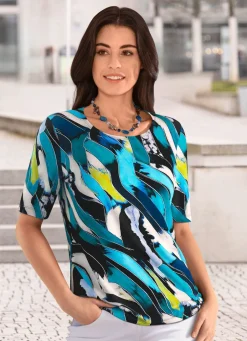 Damen Mona Kurzarm<Shirt mit rundem Halsausschnitt