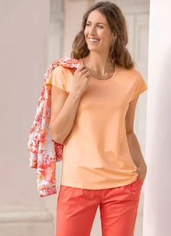 Damen Mona Kurzarm<Shirt mit Rundhalsausschnitt