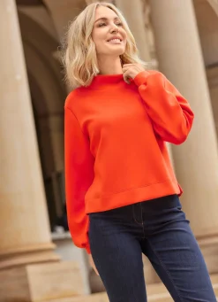 Hot Shirt mit Stehkragen Damen Langarm