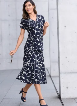 Damen Mona Kurzarm<Shirt mit V-Ausschnitt