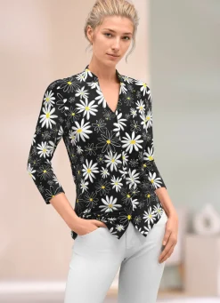 Damen Mona Blusen<Shirtbluse mit Floral-Druck