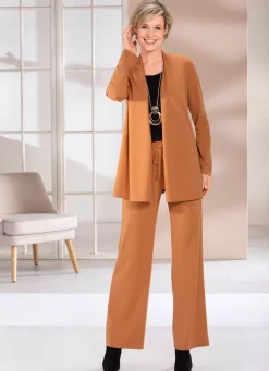 Outlet Shirtjacke in verschlussloser Form in 4 Farben Damen Shirtjacken