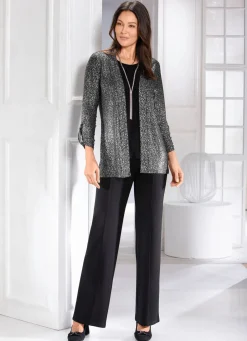 Sale Shirtjacke in verschlussloser Form Damen Shirtjacken