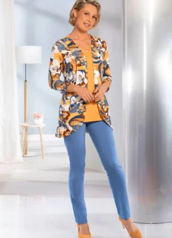Discount Shirtjacke mit seitlichen Eingrifftaschen Damen Shirtjacken