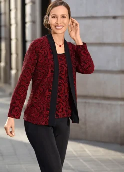 Damen Mona Abendmode<Shirt-Tunika in 2-in-1-Optik