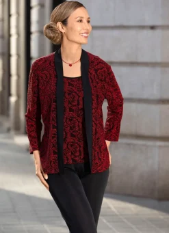 Damen Mona Abendmode<Shirt-Tunika in 2-in-1-Optik