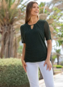 Damen Mona Tuniken<Shirt-Tunika in 2-in-1-Optik