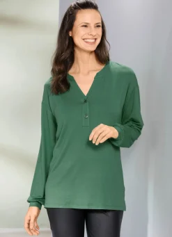 Damen Mona Tuniken|Basics<Shirt-Tunika mit Elastan