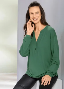 Damen Mona Tuniken|Basics<Shirt-Tunika mit Elastan
