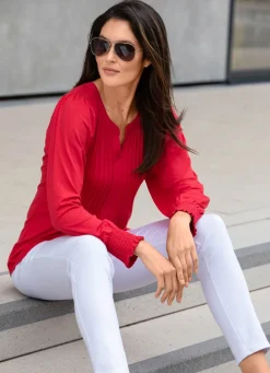 Damen Mona Tuniken|Basics<Shirt-Tunika mit Elastan