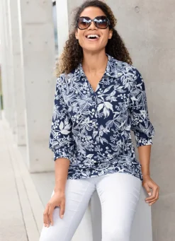 Damen Mona Tuniken<Shirt-Tunika mit Floral-Druck