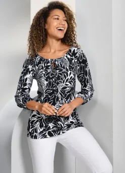 Damen Mona Tuniken<Shirt-Tunika mit Raglanärmeln