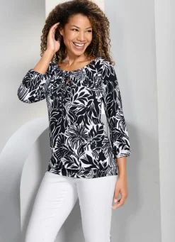 Damen Mona Tuniken<Shirt-Tunika mit Raglanärmeln