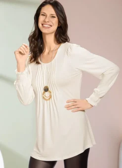 Damen Mona Tuniken|Basics<Shirt-Tunika mit tollen Ärmelabschlüssen
