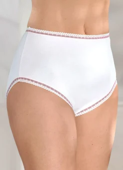 Discount Siebenerpack Slips mit Kontrastabschlüssen Damen Slips