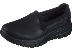 SKECHERS, klassiche Damen-Slipper, aus Synthetik und elastischem Strick-Material Damen Slipper