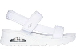 Discount SKECHERS Sandale aus dehnbarem Textilmaterial Damen Sandalen