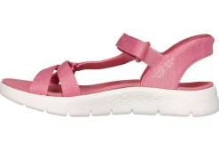 Sale SKECHERS, sportliche Damen-Sandalen, mit geformter Slip-Ins Fersenplatte Damen Sandalen