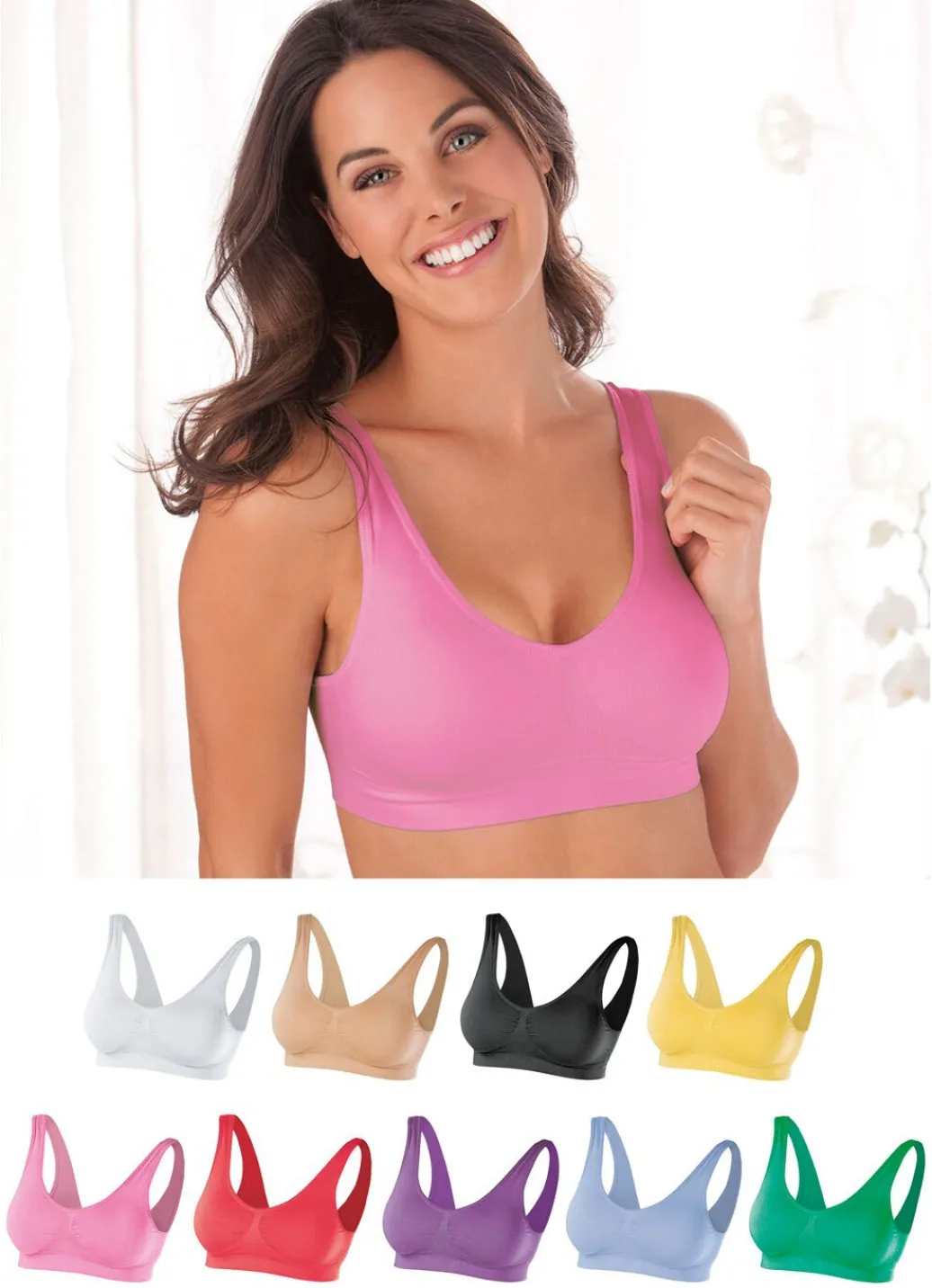 Clearance SLIMmaxx Nahtloser Super-BH, 9er-Set Damen Bh Ohne Bügel