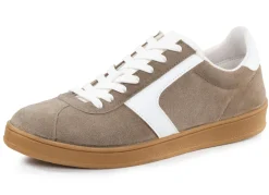 Sneaker aus Veloursleder mit Nappa-Besätzen und gepolstertem Schaftrand Damen Sneaker & Sportschuhe