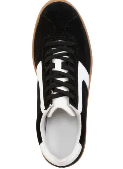 Discount Sneaker aus Veloursleder mit Nappa-Besätzen und gepolstertem Schaftrand Damen Sneaker & Sportschuhe