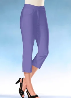 Damen Mona Shorts|Schlupfhosen<Soft-Stretch-Caprihose in 11 Farben