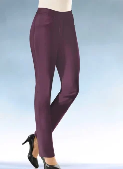 Damen Mona Schlupfhosen|Lange Hosen<Soft-Stretch-Hose in komfortabler Schlupfform