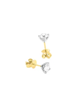 Damen Mona Ohrschmuck<Solitär-Ohrstecker in Bicolor mit Brillant