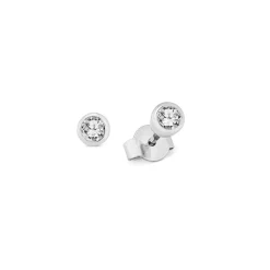 Hot Solitär-Ohrstecker mit Brillanten Damen Ohrschmuck