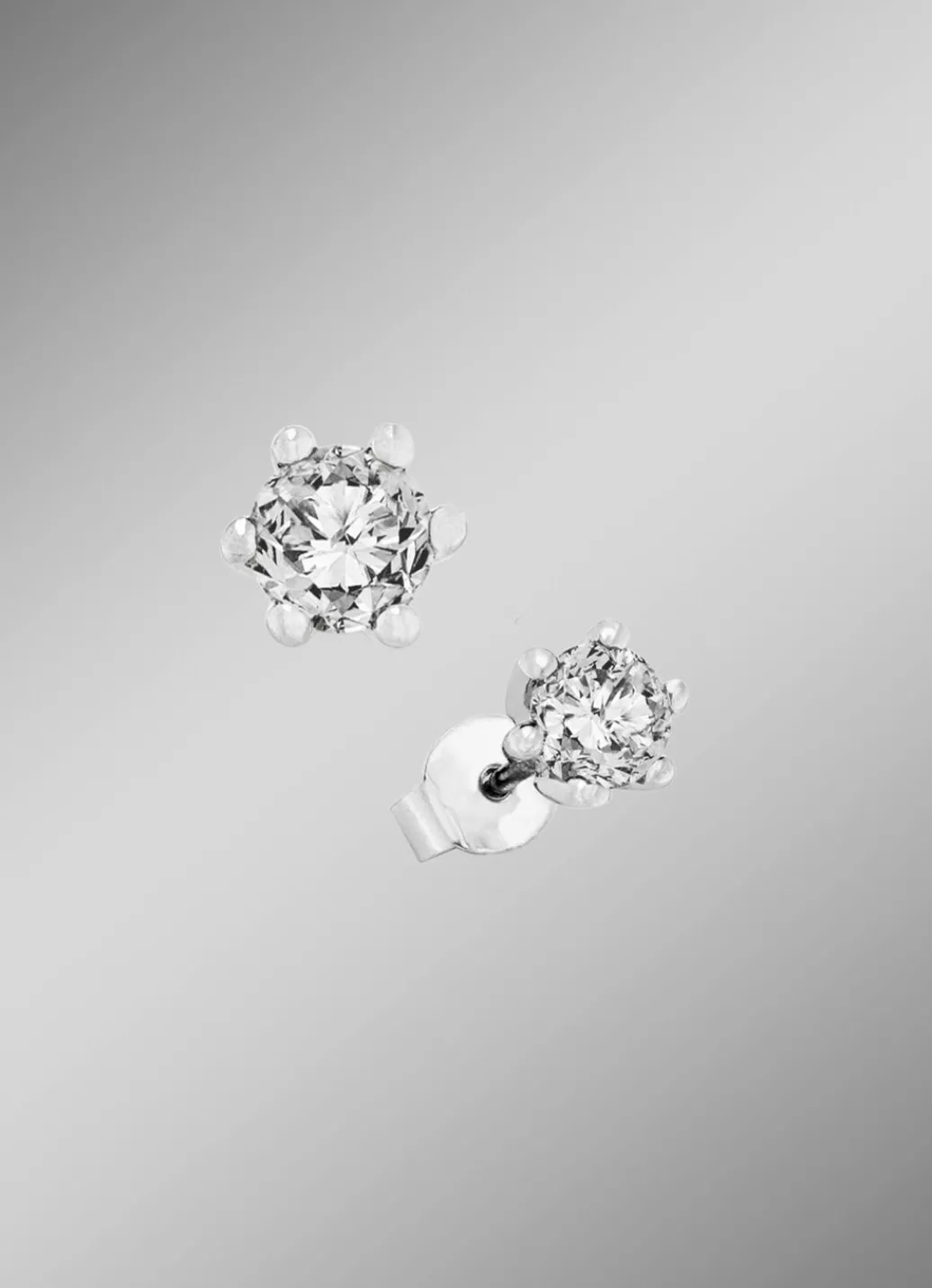 Hot Solitär-Ohrstecker mit Brillanten Damen Ohrschmuck
