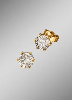 Discount Solitärohrstecker mit Brillanten Damen Ohrschmuck