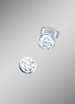 Discount Solitär-Ohrstecker mit lupenreinen Brillanten Damen Ohrschmuck