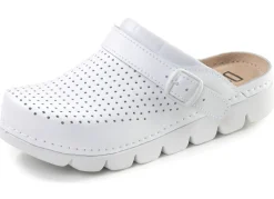 New Sommerliche Damen-Clogs, aus Leder Damen Clogs